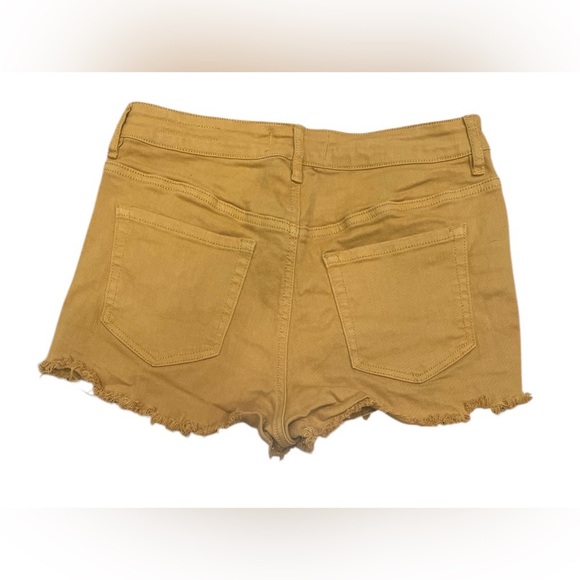 PACSUN Gold Jean Shorts Distressed Style - Picture 5 of 5